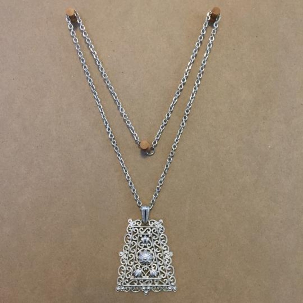 Trifari long statement necklace